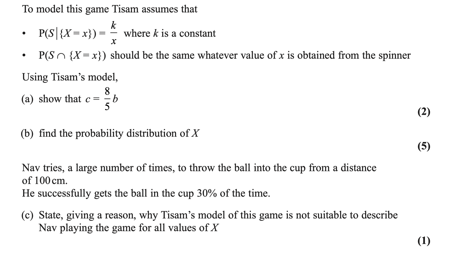 Q5 - Edexcel A-Level Maths Paper 3 June 2023