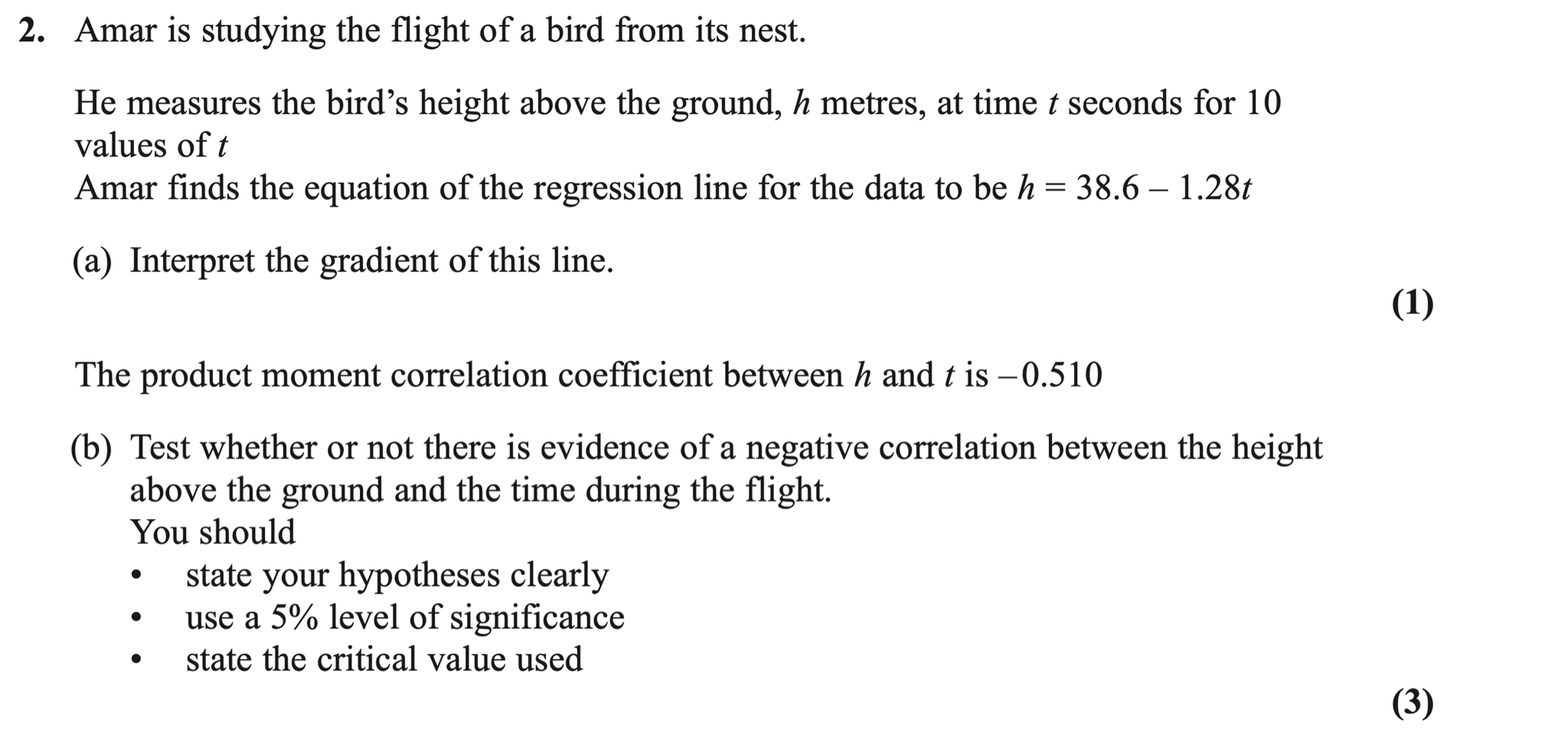 Q2 - Edexcel A-Level Maths Paper 3 June 2024