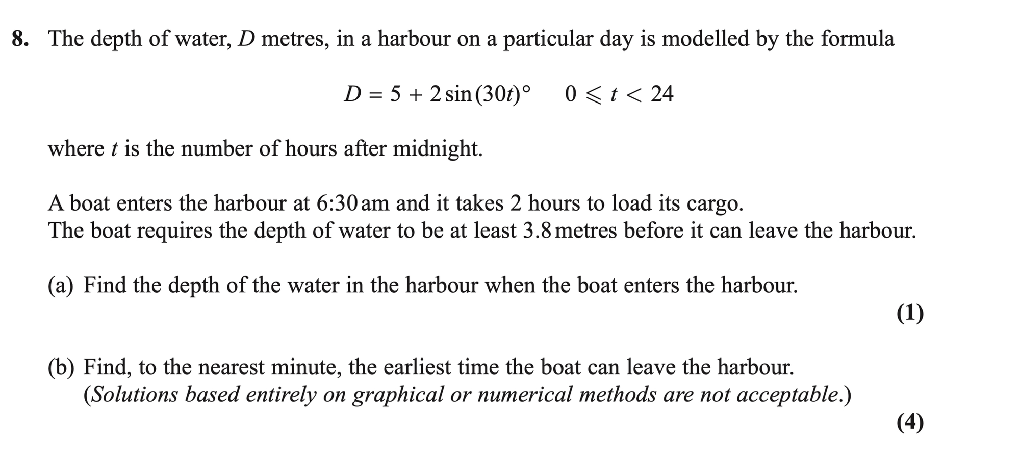Q8 - Edexcel A-Level Maths Paper 1 June 2018