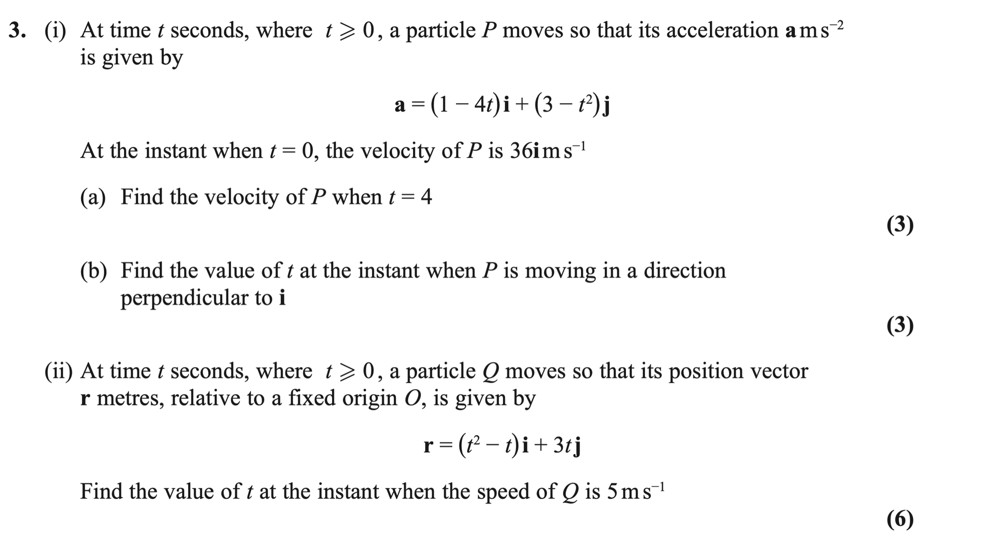 Q3 - Edexcel A-Level Maths Paper 3 June 2020