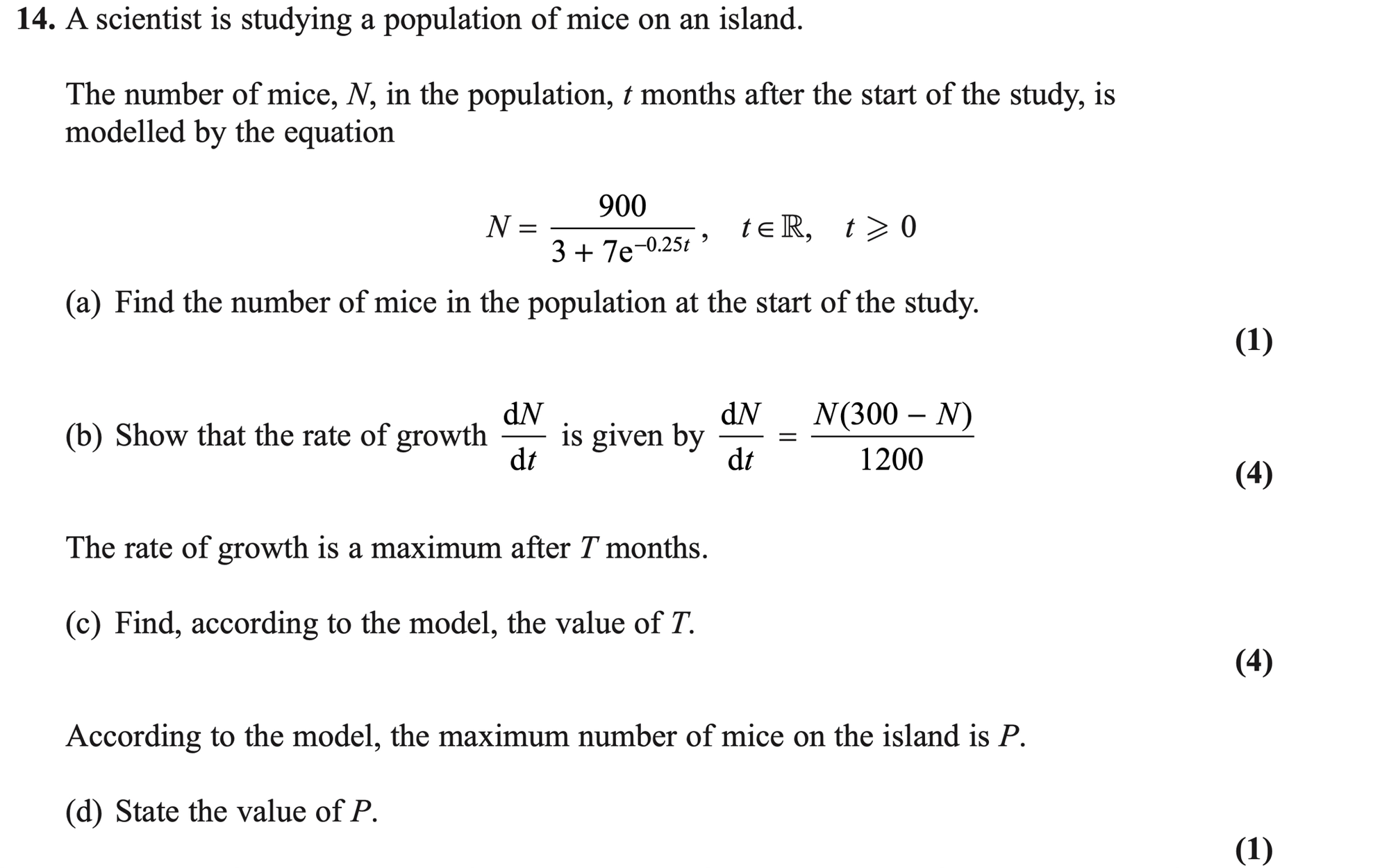 Q14 - Edexcel A-Level Maths Paper 2 June 2018