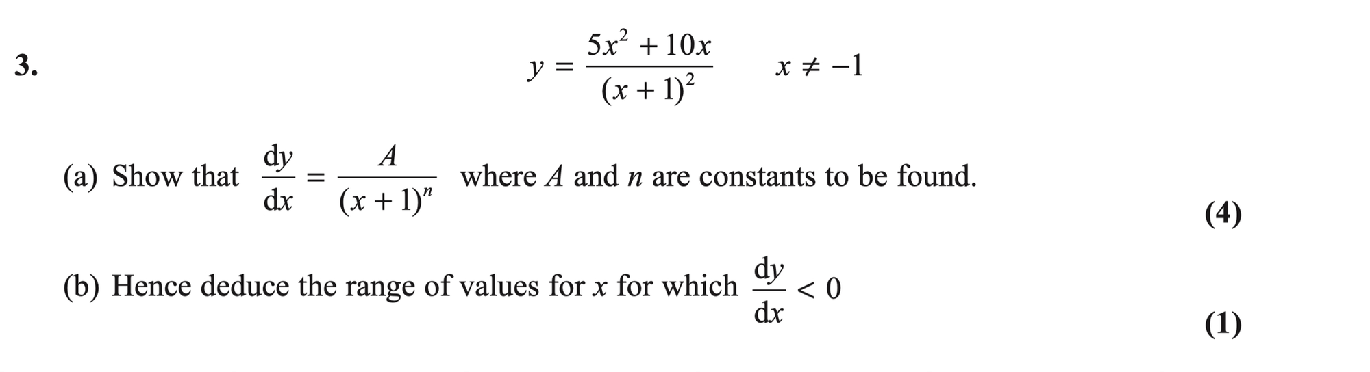 Q3 - Edexcel A-Level Maths Paper 1 June 2019