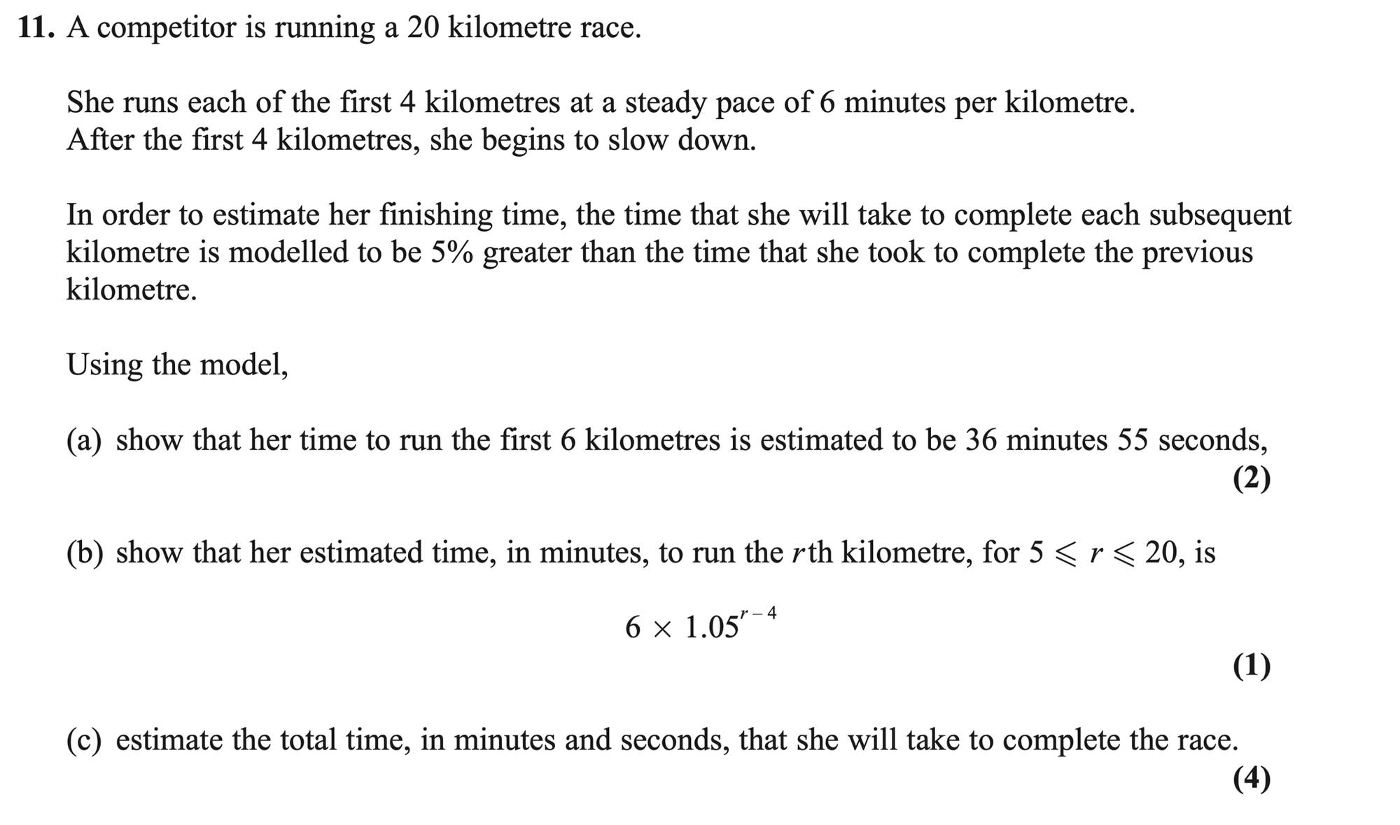 Q11 - Edexcel A-Level Maths Paper 1 June 2019