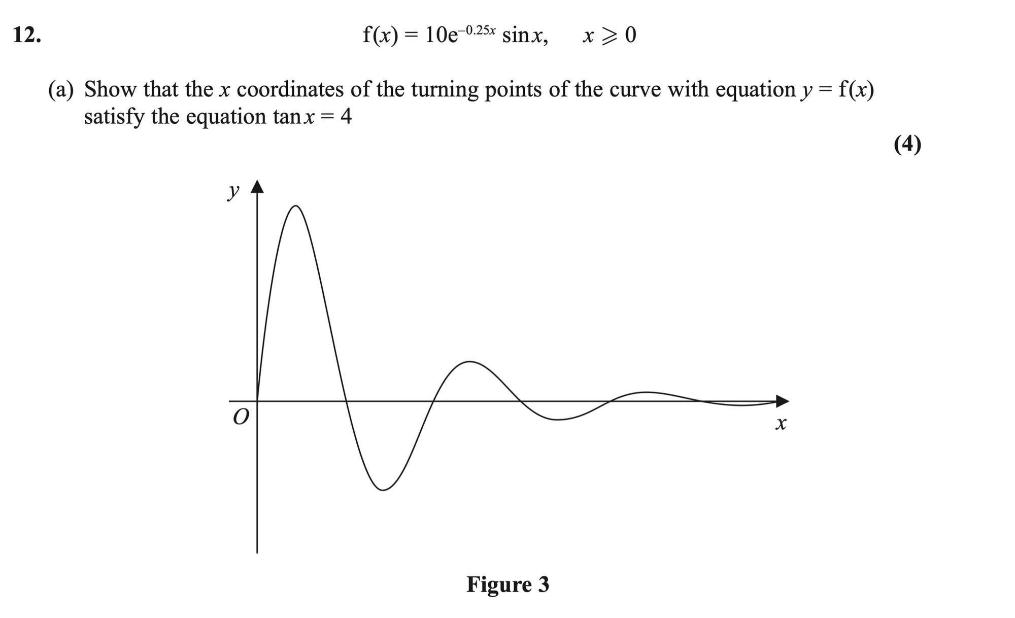 Q12 - Edexcel A-Level Maths Paper 1 June 2019