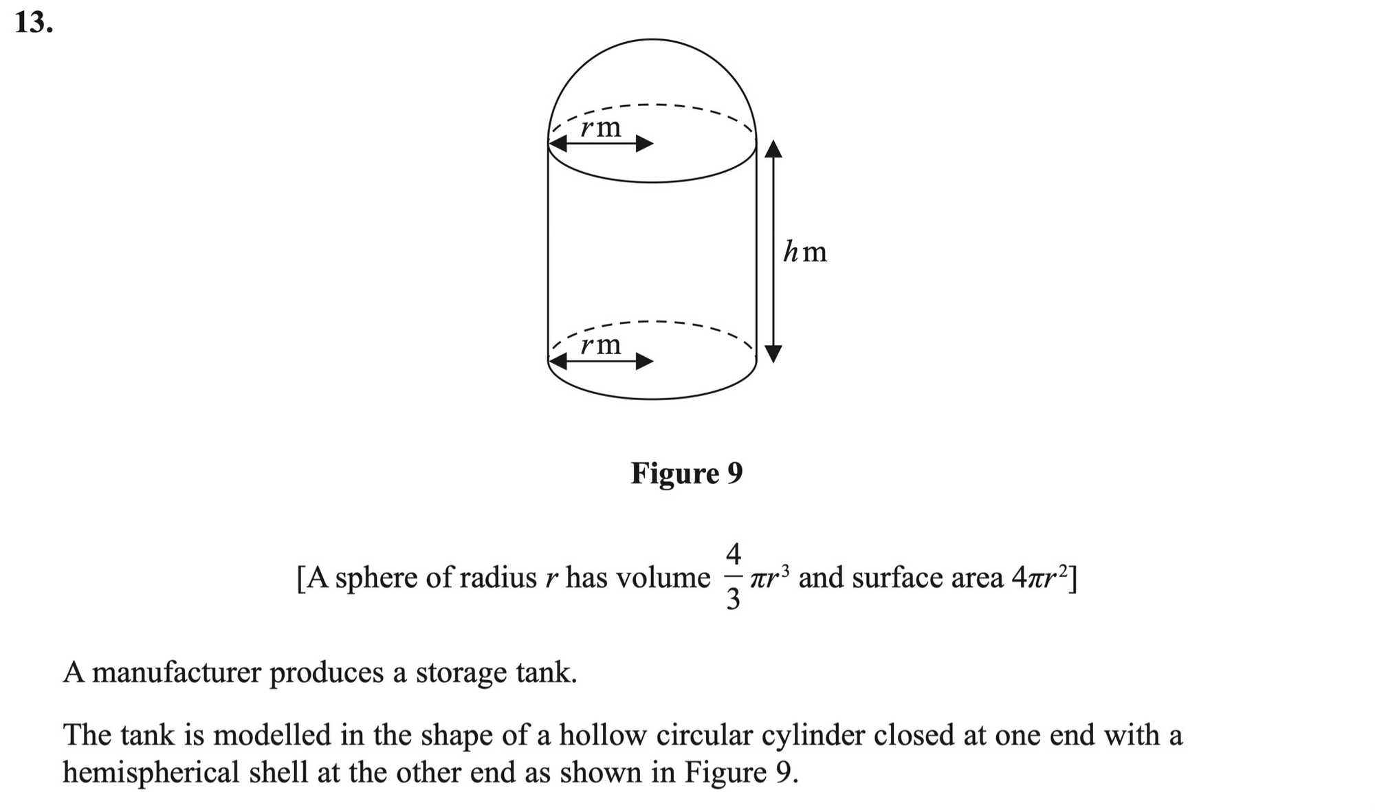 Q13 - Edexcel A-Level Maths Paper 2 June 2019