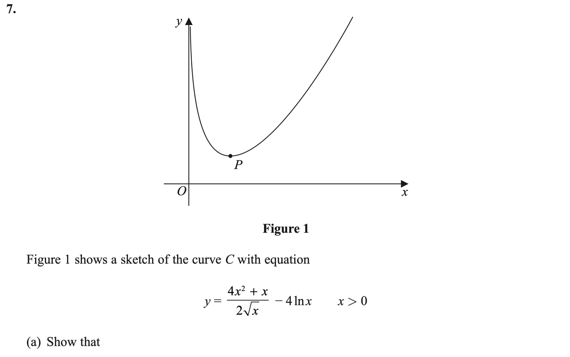 Q7 - Edexcel A-Level Maths Paper 2 June 2020