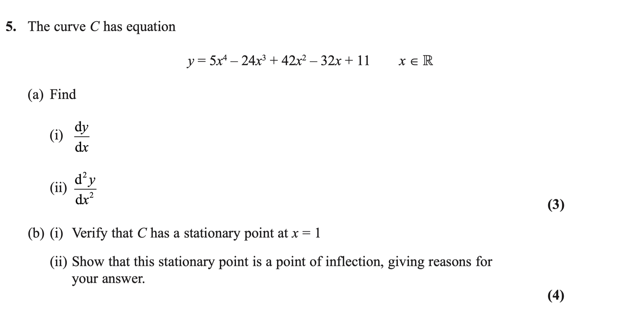 Q5 - Edexcel A-Level Maths Paper 2 June 2021