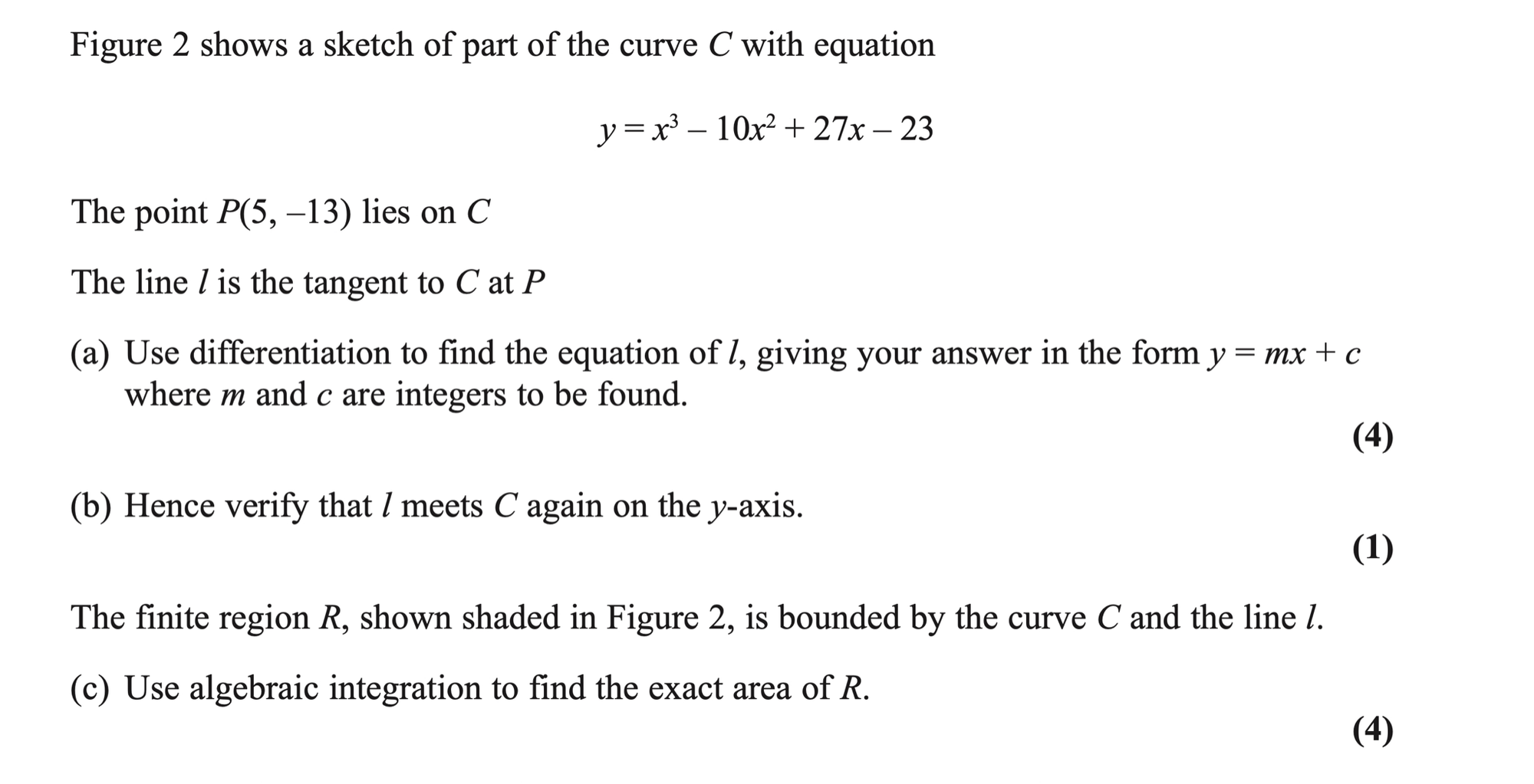 Q7 - Edexcel A-Level Maths Paper 2 June 2021