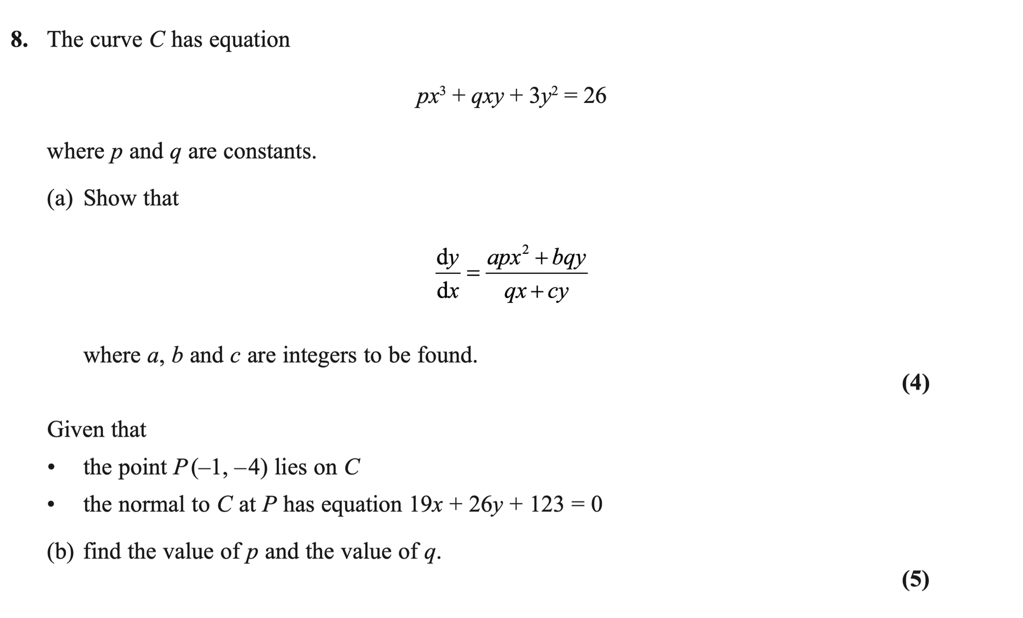 Q8 - Edexcel A-Level Maths Paper 2 June 2021