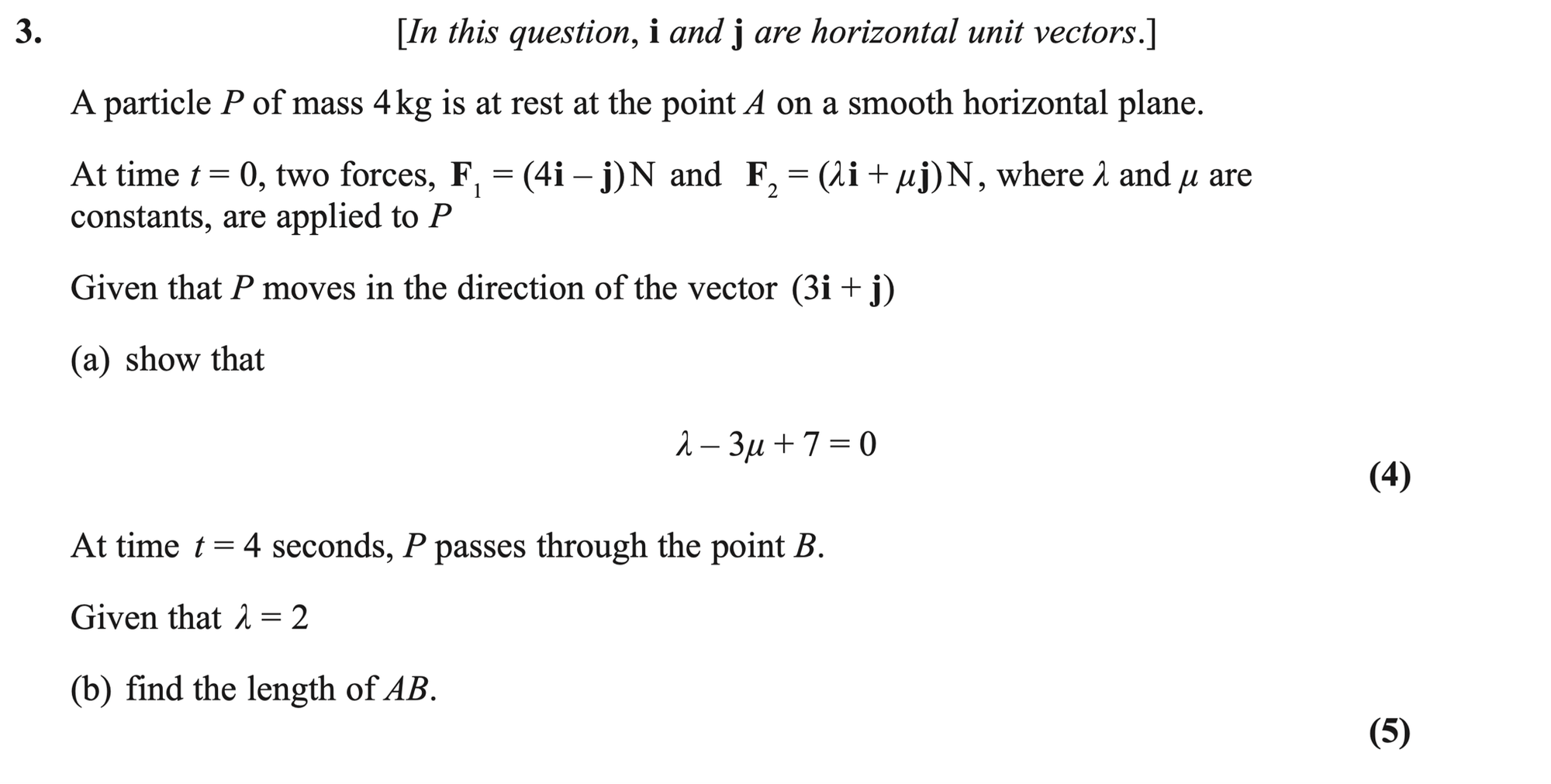 Q3 - Edexcel A-Level Maths Paper 3 June 2022