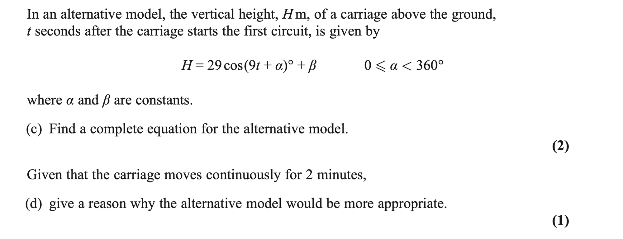 Q13 - Edexcel A-Level Maths Paper 1 June 2023