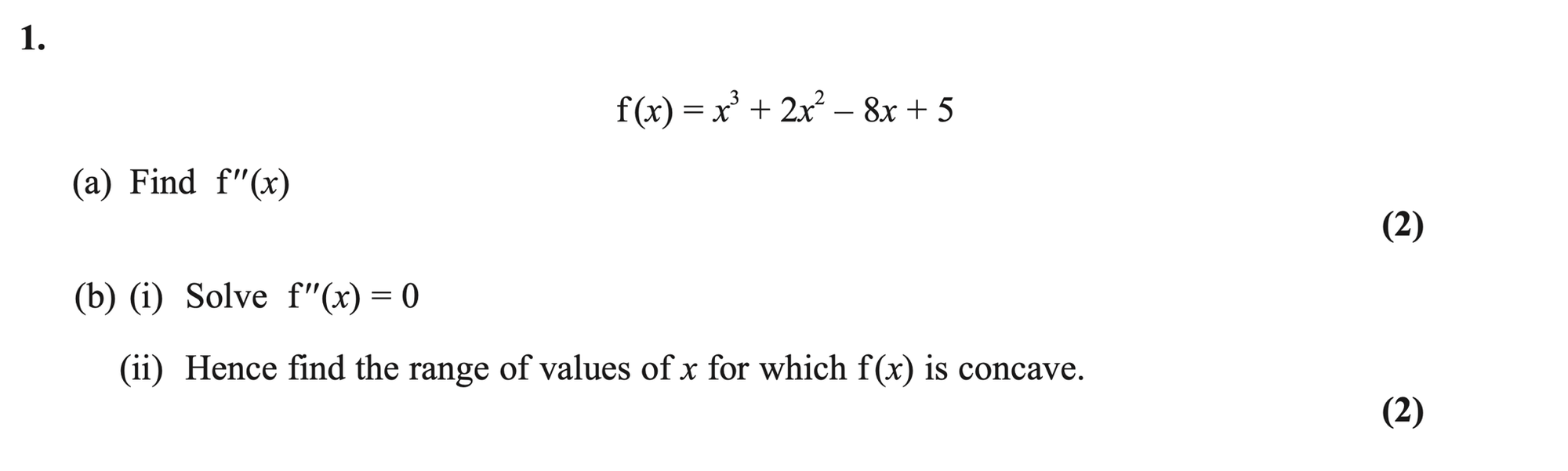 Q1 - Edexcel A-Level Maths Paper 2 June 2023