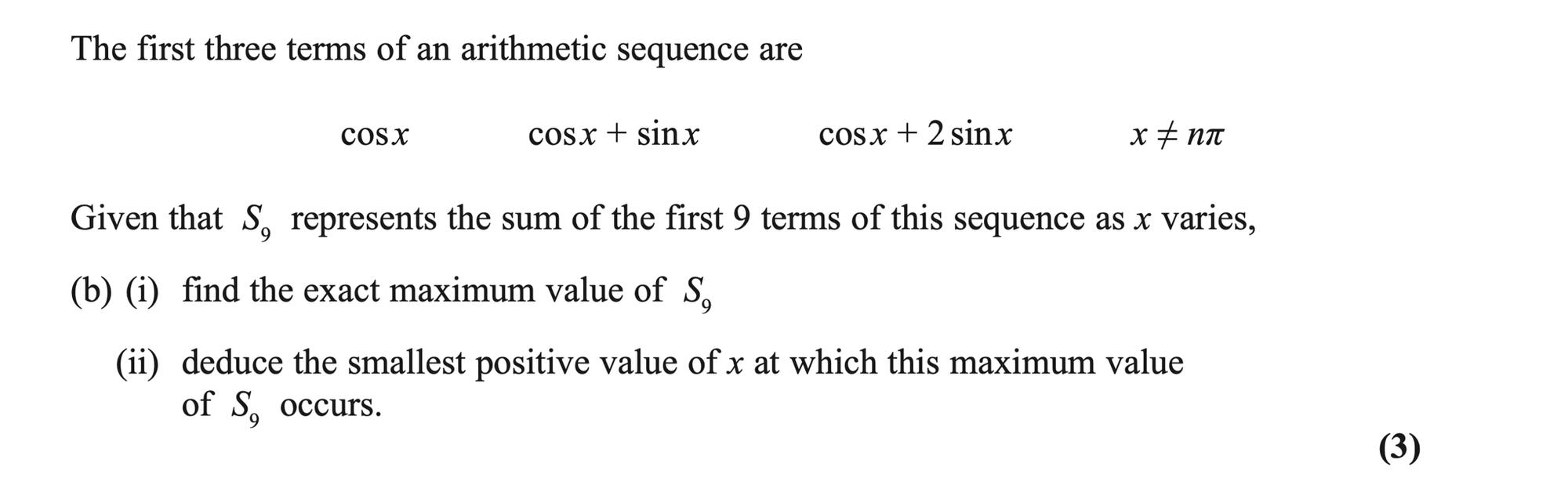 Q8 - Edexcel A-Level Maths Paper 2 June 2023