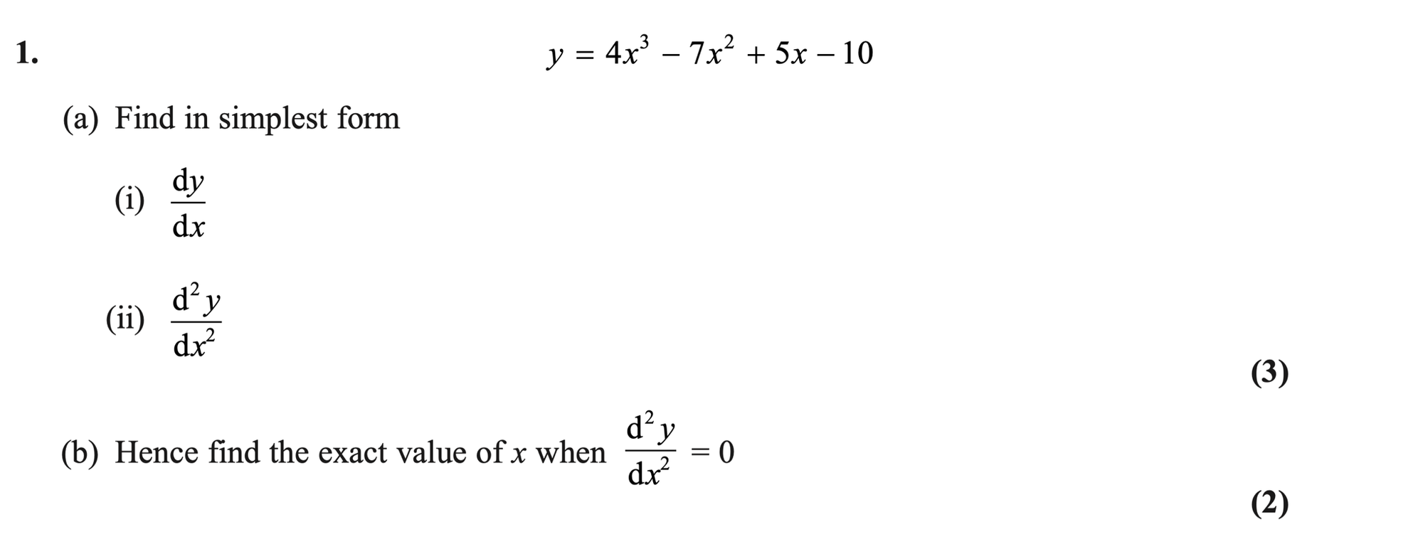 Q1 - Edexcel A-Level Maths Paper 2 June 2024