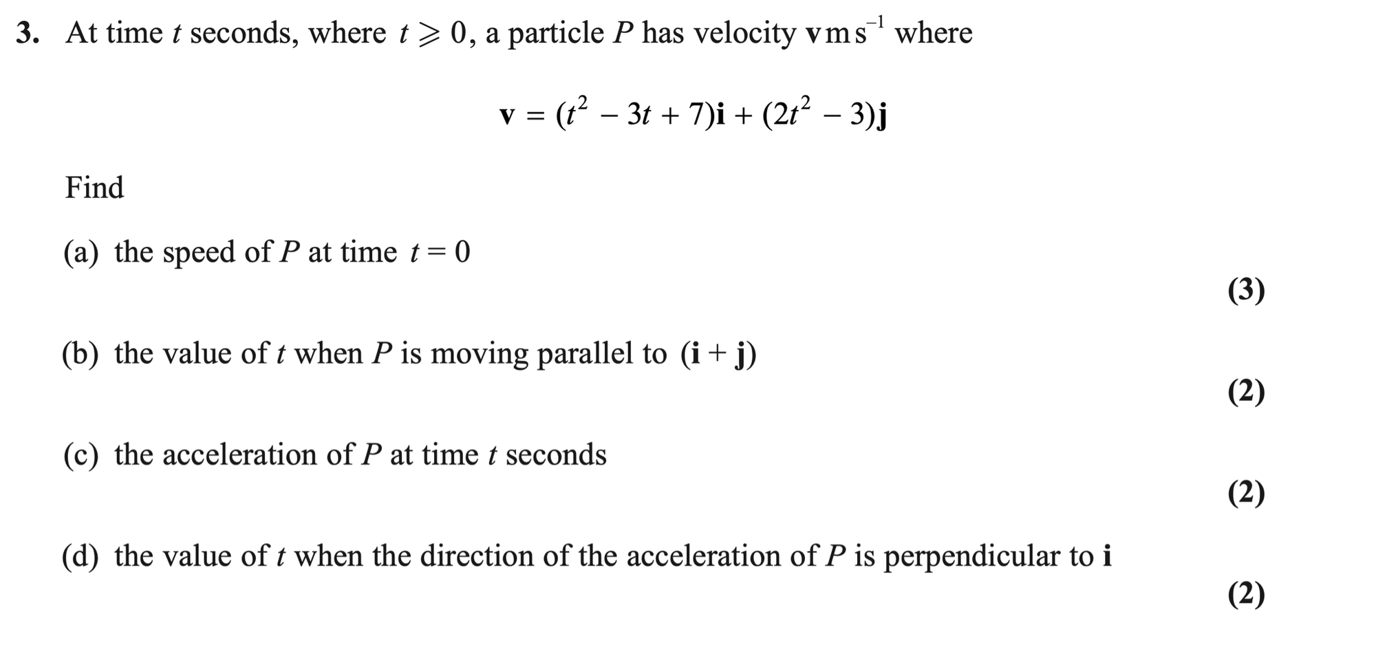 Q3 - Edexcel A-Level Maths Paper 3 June 2023