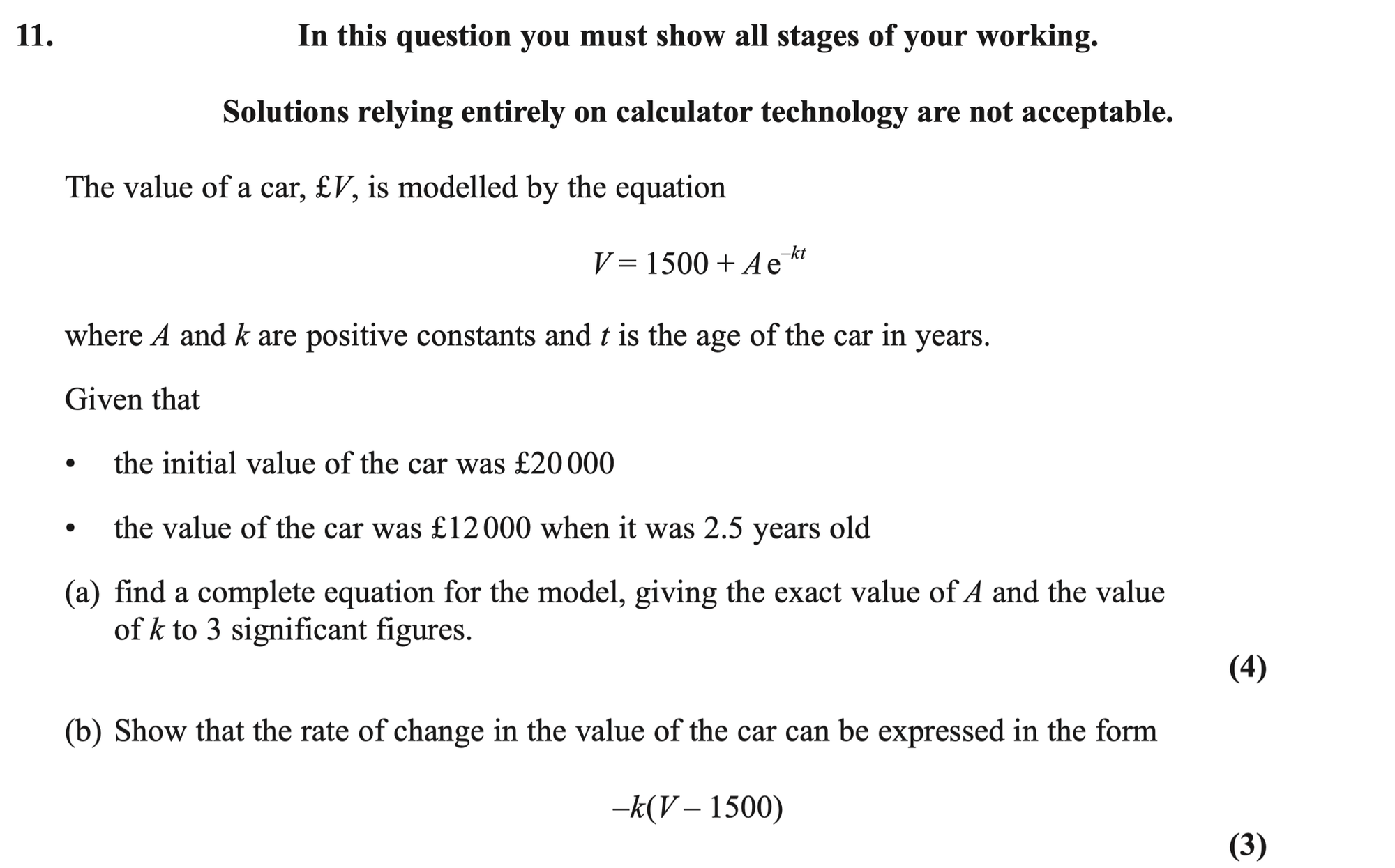 Q11 - Edexcel A-Level Maths Paper 1 June 2025