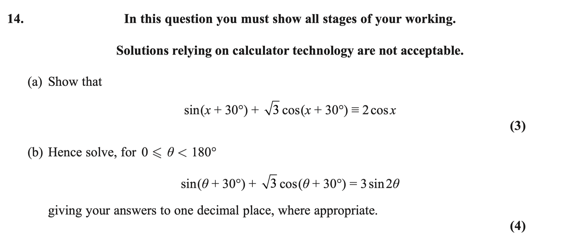 Q14 - Edexcel A-Level Maths Paper 1 June 2025