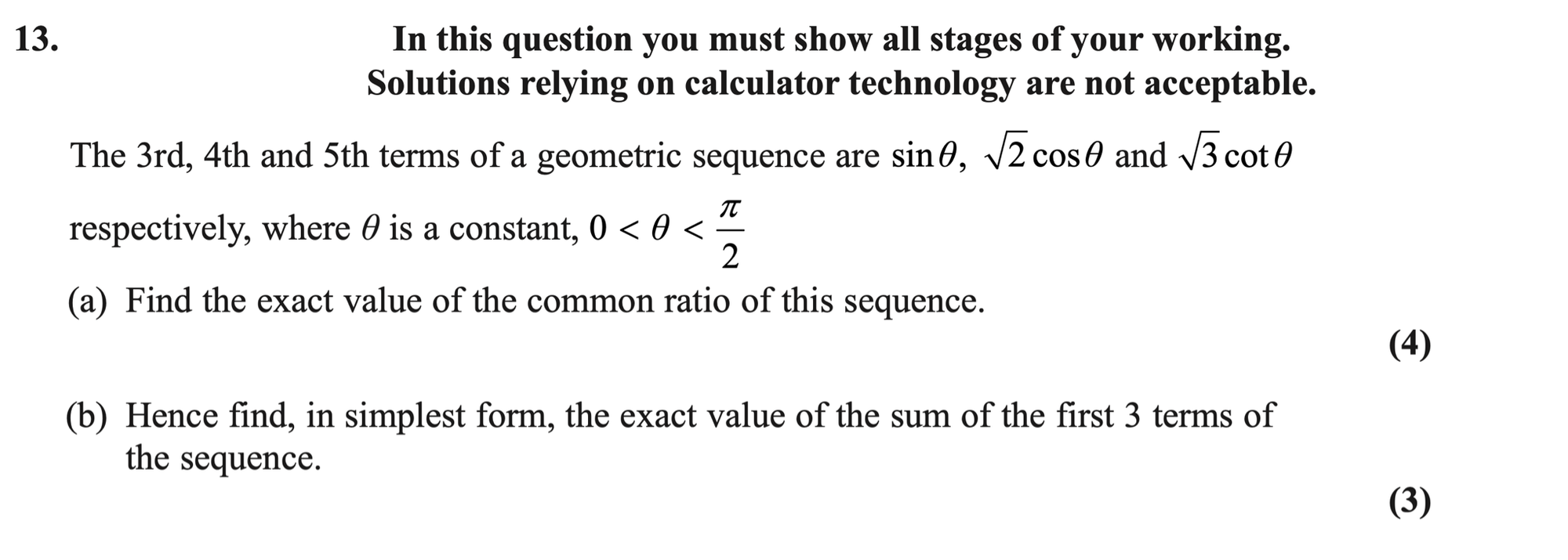 Q13 - Edexcel A-Level Maths Paper 1 June 2026