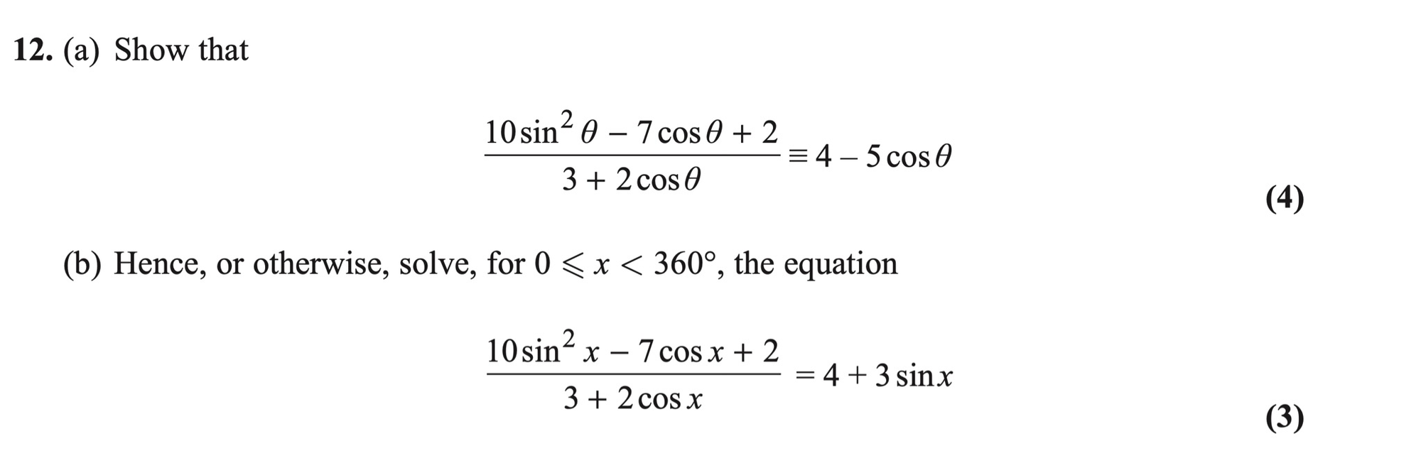 Q12 - Edexcel AS-Level Maths Paper 1 June 2019