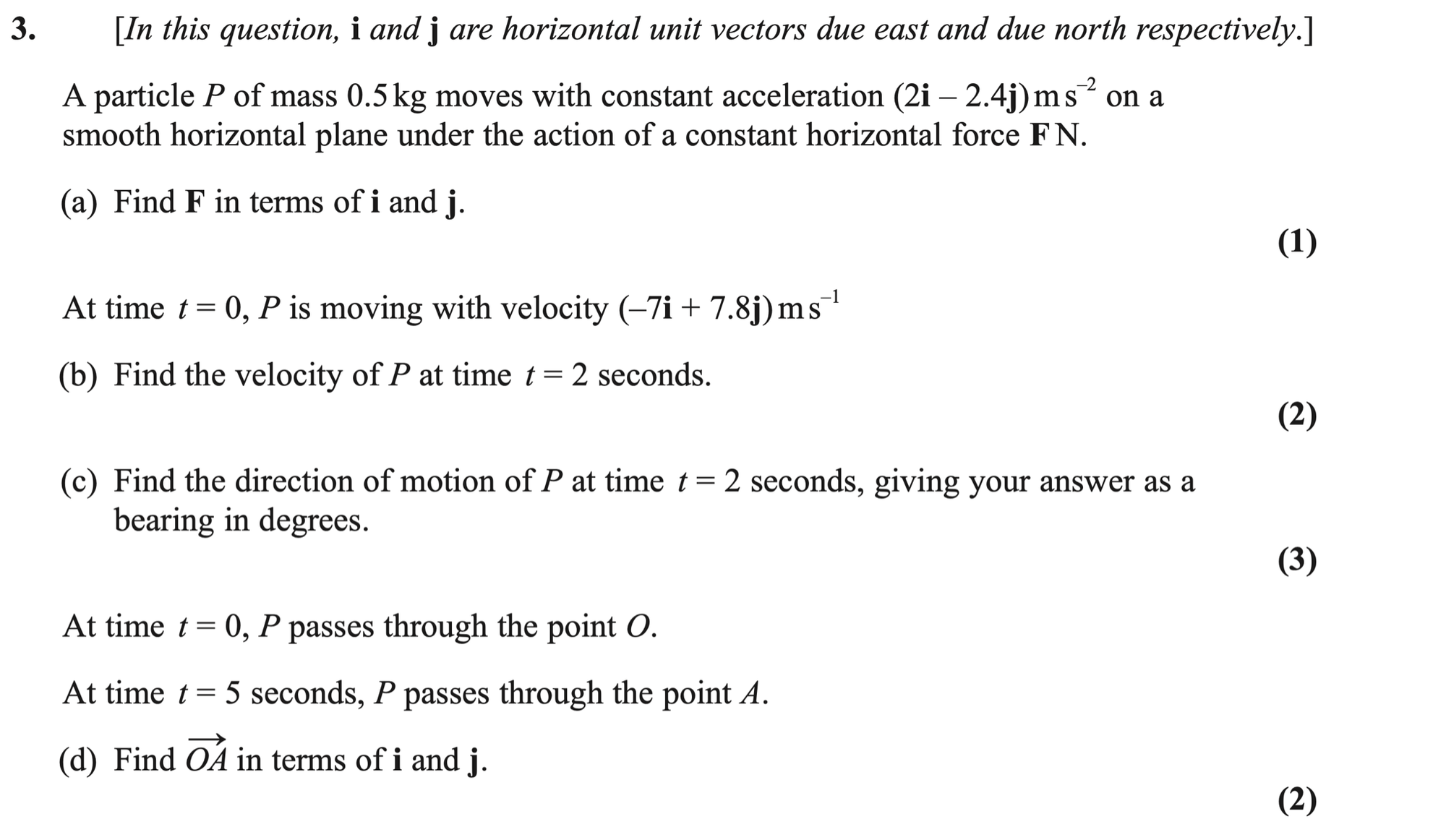 Q3 - Edexcel A-Level Maths Paper 3 June 2025