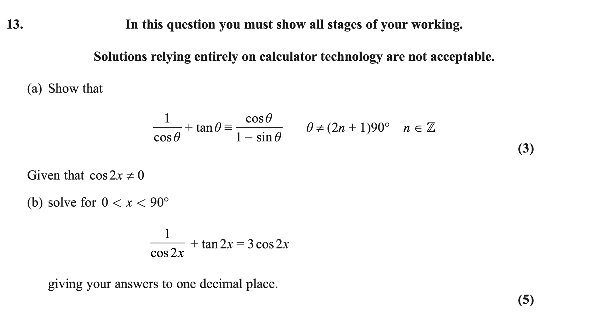 Q13 - Edexcel AS-Level Maths Paper 1 June 2022