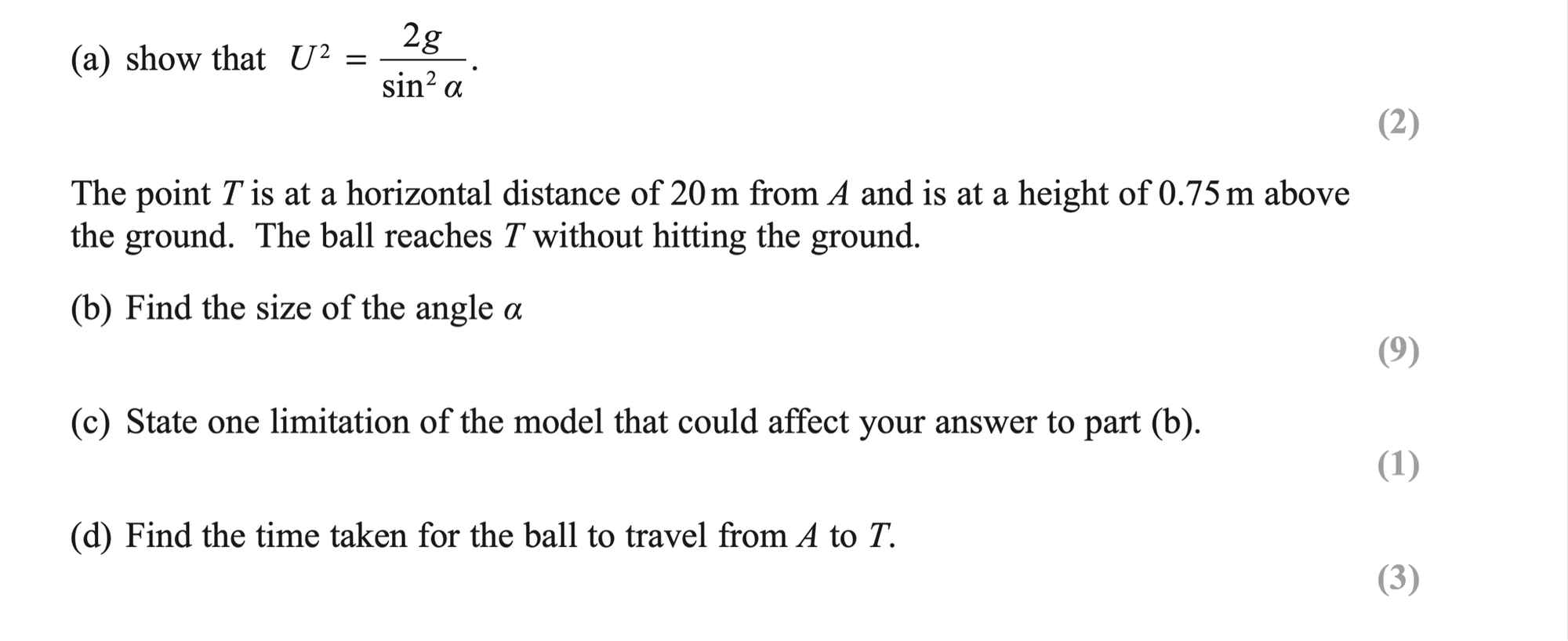 Q10 - Edexcel A-Level Maths Paper 3 June 2018