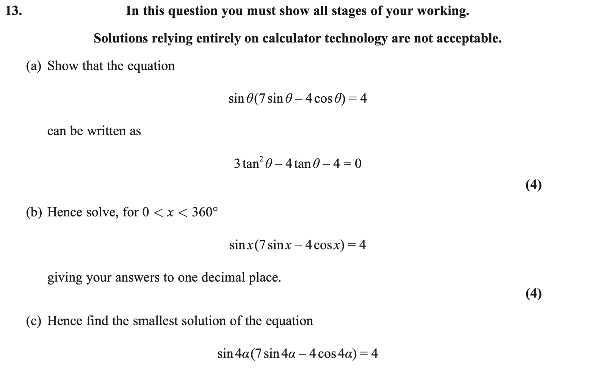 Q13 - Edexcel AS-Level Maths Paper 1 June 2024