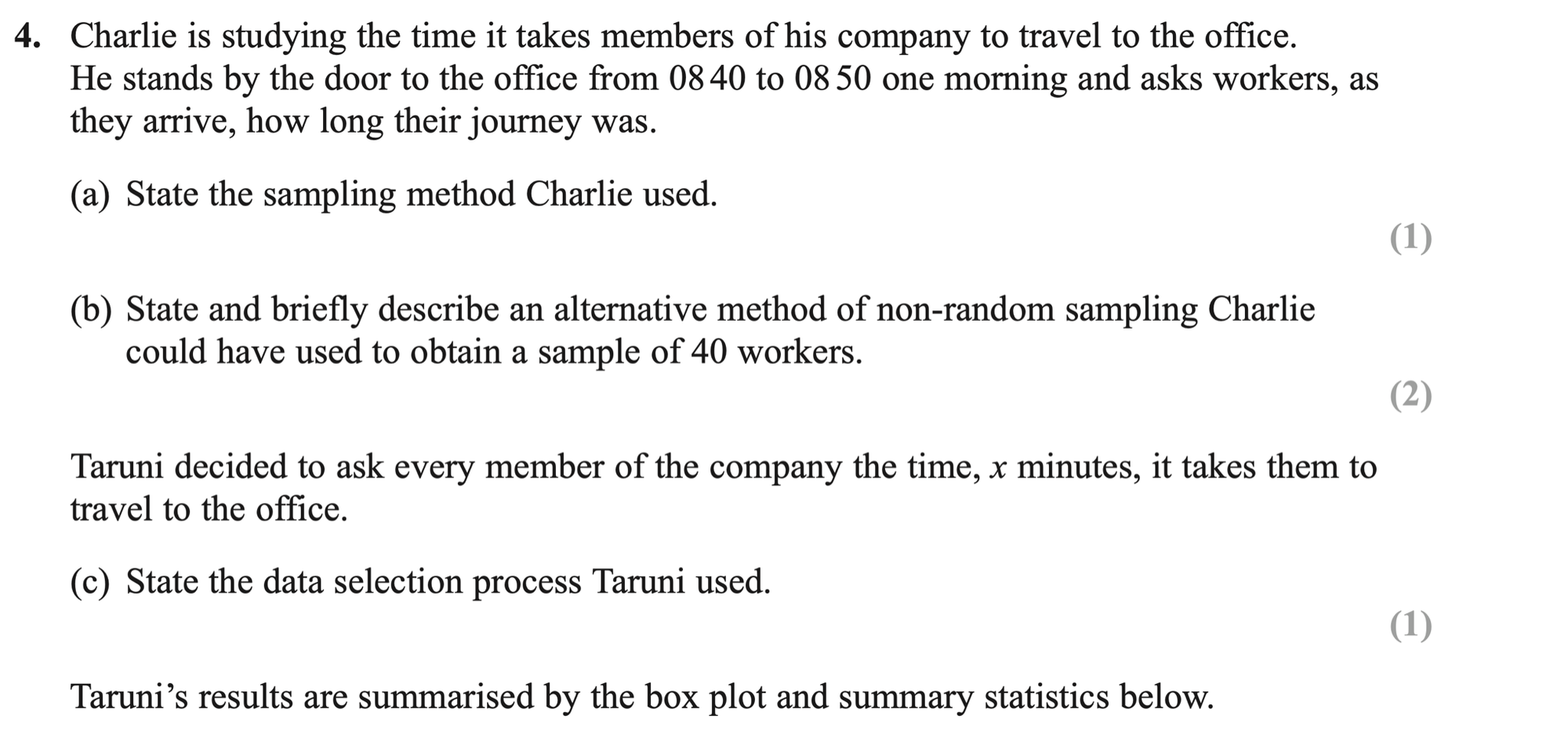 Q4 - Edexcel A-Level Maths Paper 3 June 2018