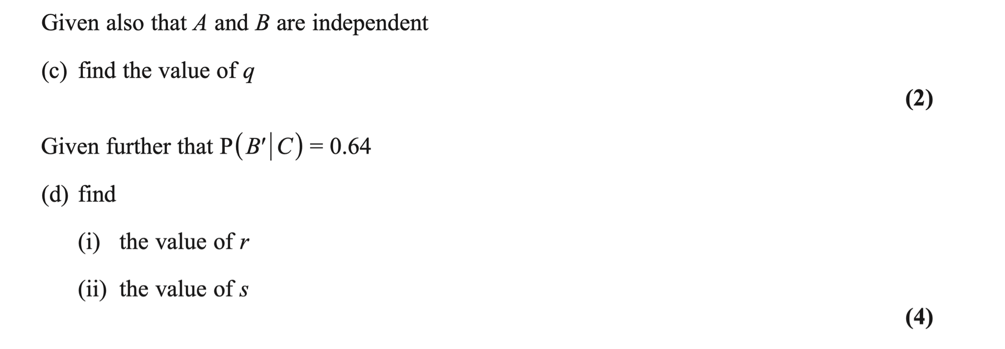 Q1 - Edexcel A-Level Maths Paper 3 June 2020