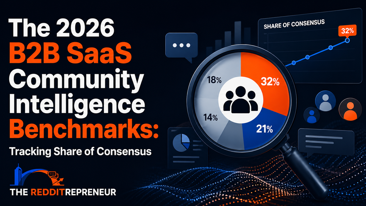 The 2026 B2B SaaS Community Intelligence Benchmarks: Tracking Share of Consensus