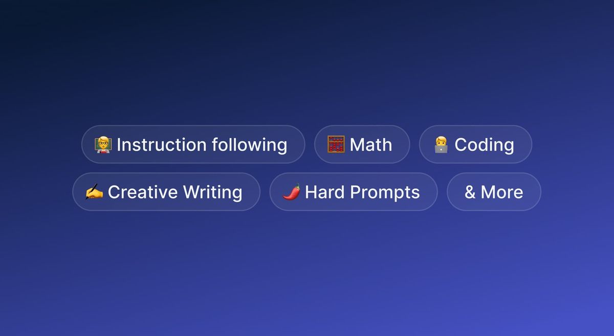 Chatbot Arena Categories