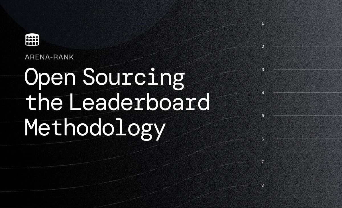 Arena-Rank: Open Sourcing the Leaderboard Methodology