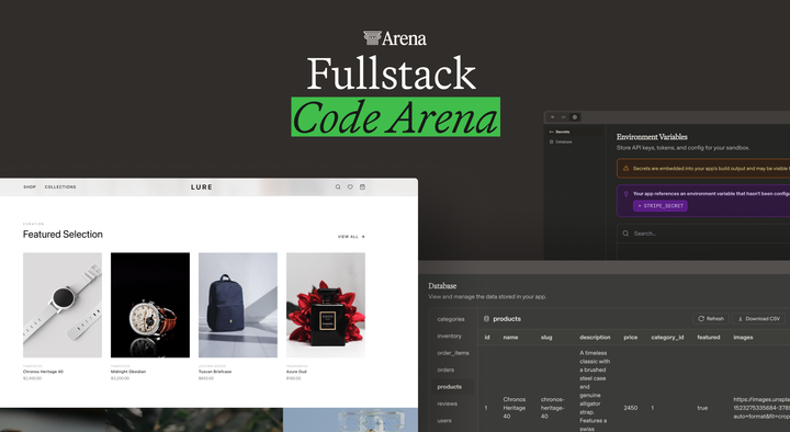 Build, Deploy, and Evaluate with Fullstack Code Arena
