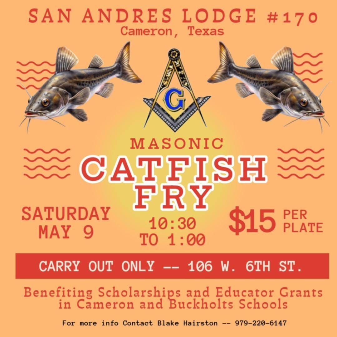 Cameron Masons Set to Host Annual Catfish Fry for Local Education