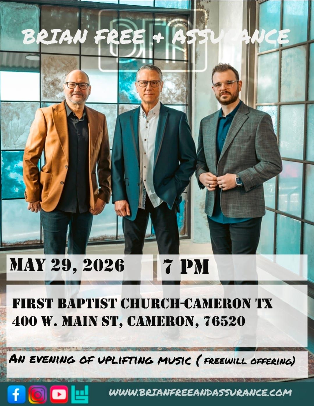 Grammy-Nominated Gospel Group Brian Free & Assurance Set for Local Performance