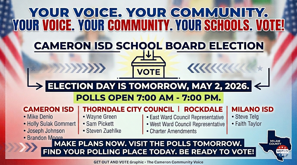 Decision Day: Cameron ISD Voters to Decide School Board Seats