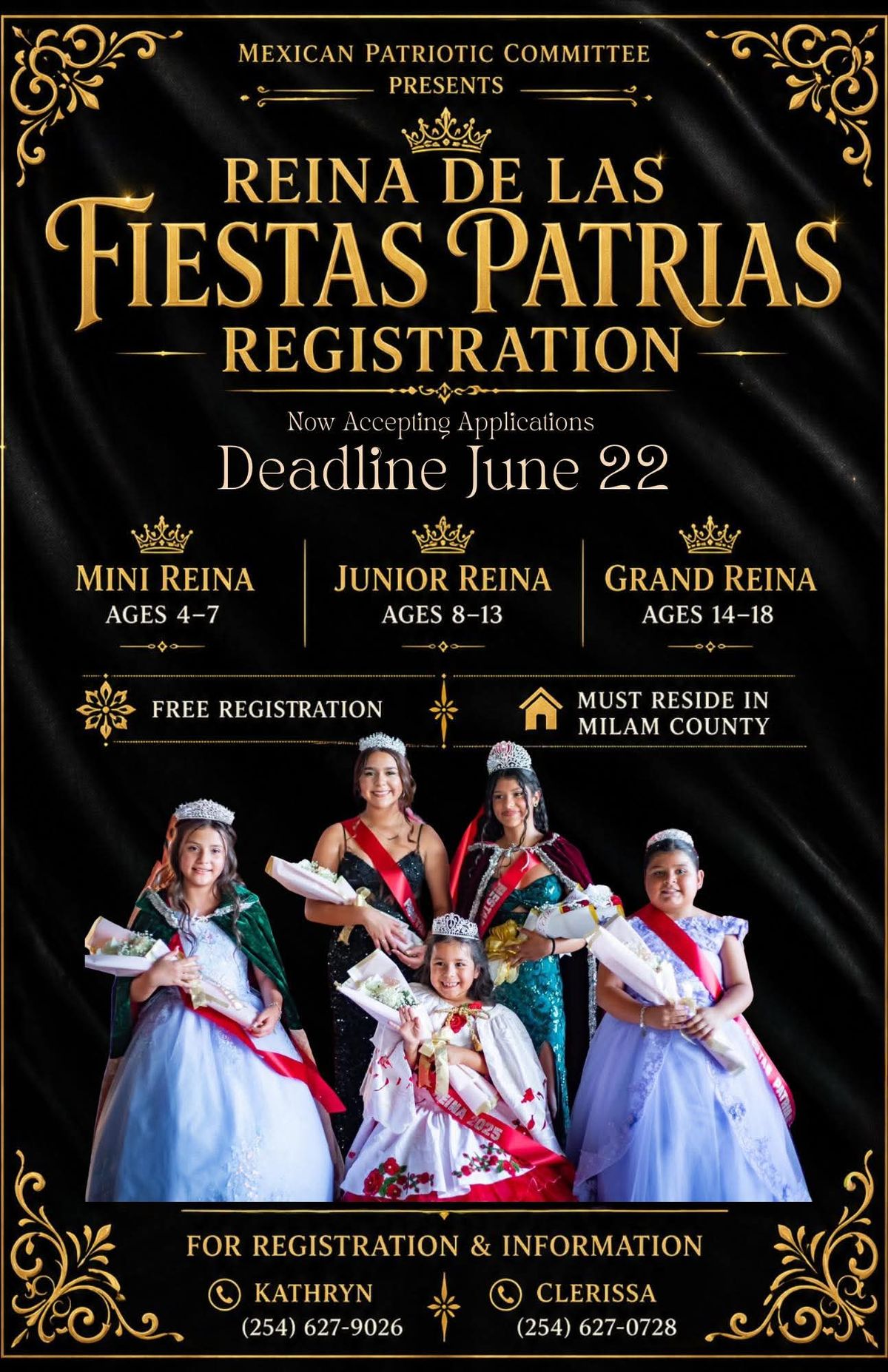 Registration Opens for Reina de las Fiestas Patrias Program