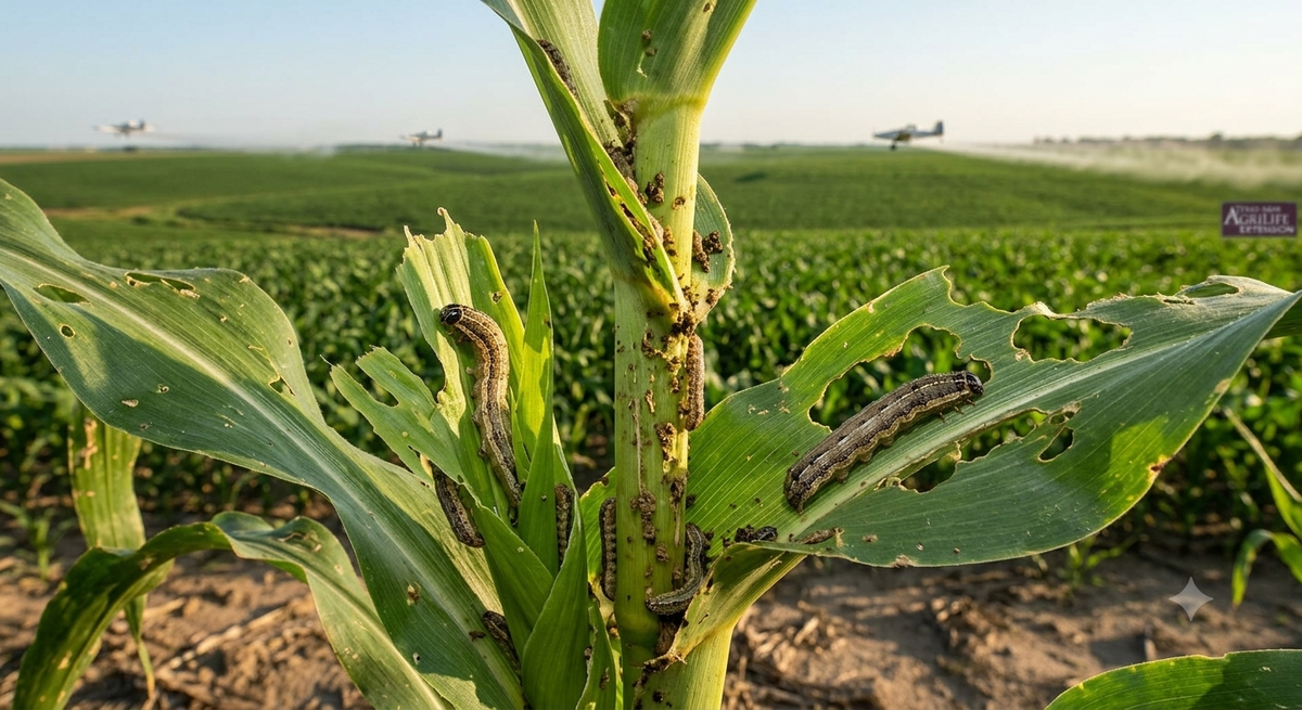 AGRICULTURE REPORT |       Time to Scout: Fall Armyworms Marching Through Milam County
