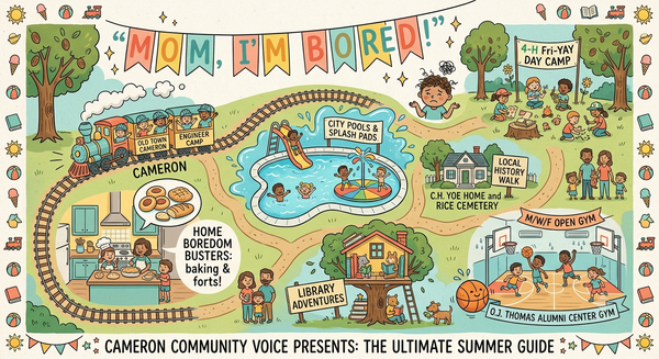 Mom, I’m Bored!”—The Ultimate Parent’s Guide to a Milam County Summer