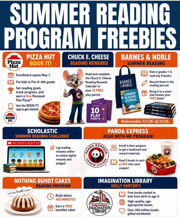 Page-Turners for Pizzas and Pastries: Summer Reading Programs Offer Big Rewards for Local Kids