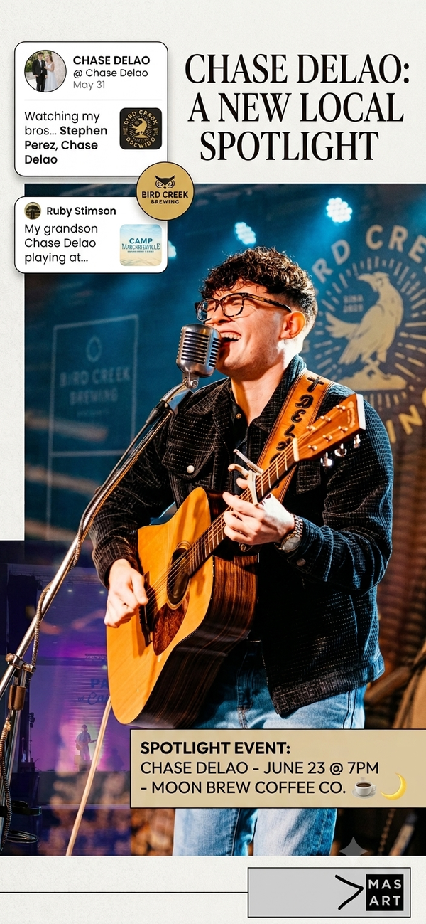 Local Talent: Chase Delao Takes the Stage for Milam Arts Society Spotlight