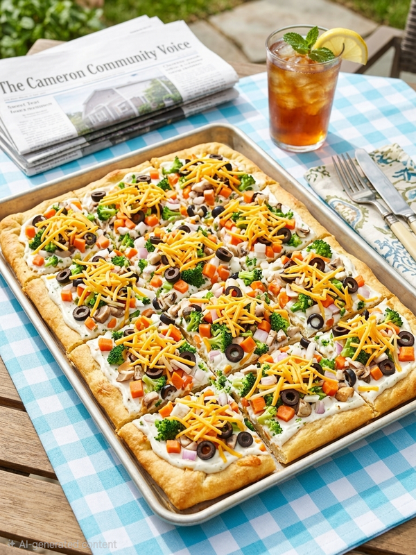 Beat the Texas Heat with This Cool, Crisp Classic Veggie Pizza