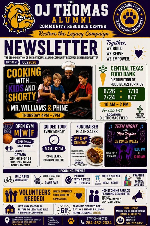 Empowering the Community: O.J. Thomas Alumni Community Resource Center Launches Summer Lineup