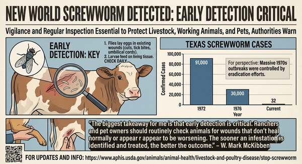 Milam County Hosts Educational Seminar as Texas Faces 32 Confirmed Cases of New World Screwworm