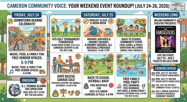 Weekend Community Roundup: Theatre, Tournaments, and School Readiness!