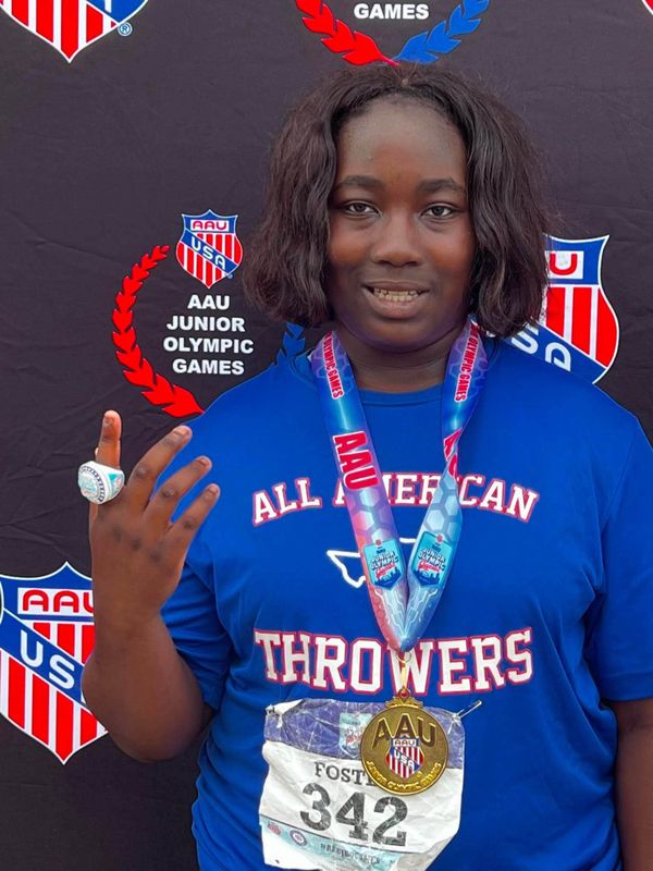 Local Standout Kyrie Foster Captures National Titles and Dominates Throwing Events