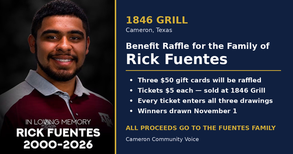 1846 Grill Raffling Gift Cards for the Family of Fallen Firefighter Rick Fuentes