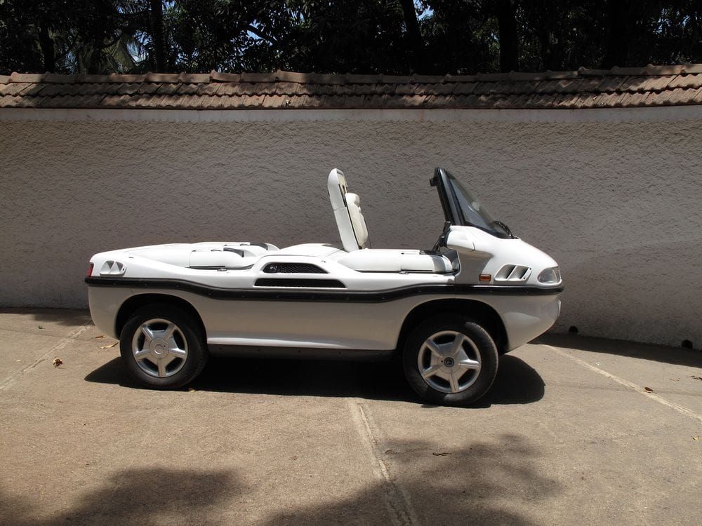 white Hobbycar B612 parked on land