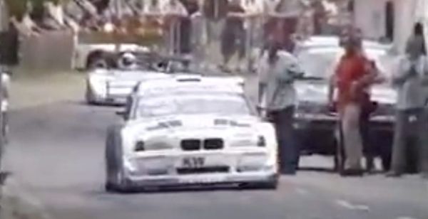 Georg plasa 1990 BMW 320i at the starting line