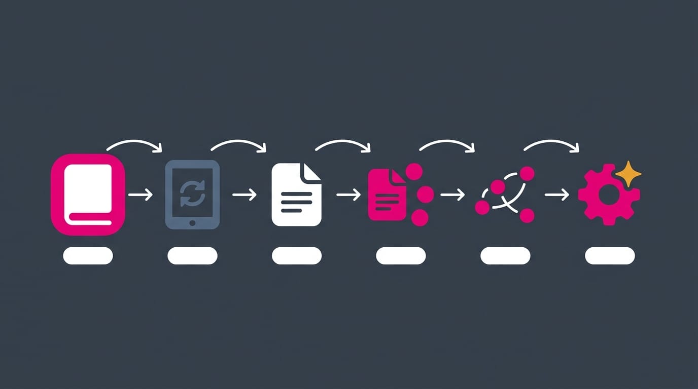 The complete pipeline from reading to AI skills